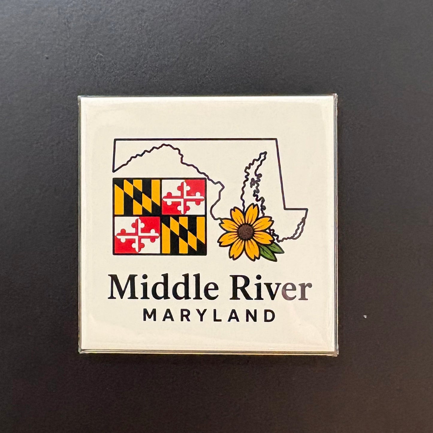 Middle River - Maryland Pride - 2"x2" Magnet