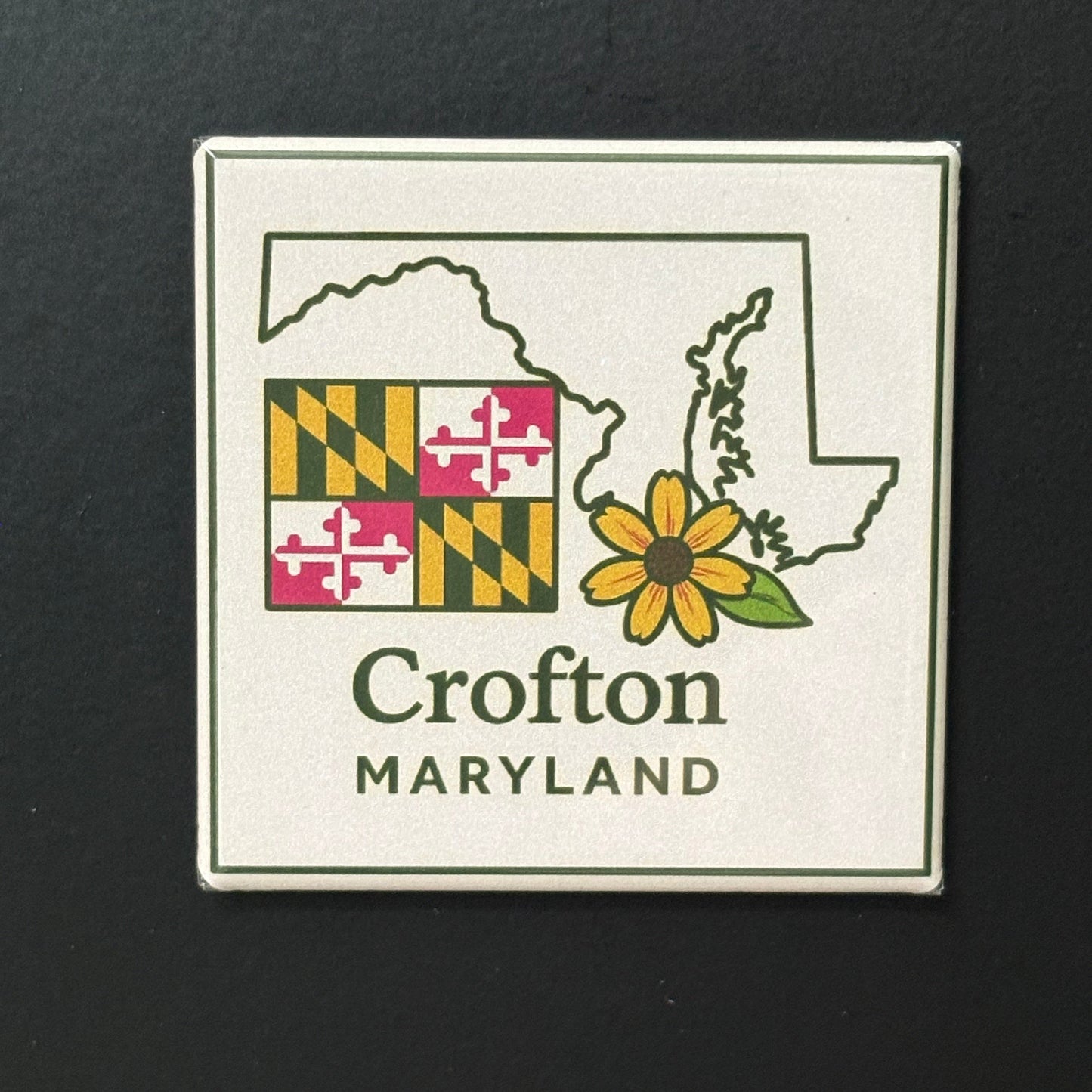 Crofton - Maryland Pride - 2"x2" Magnet