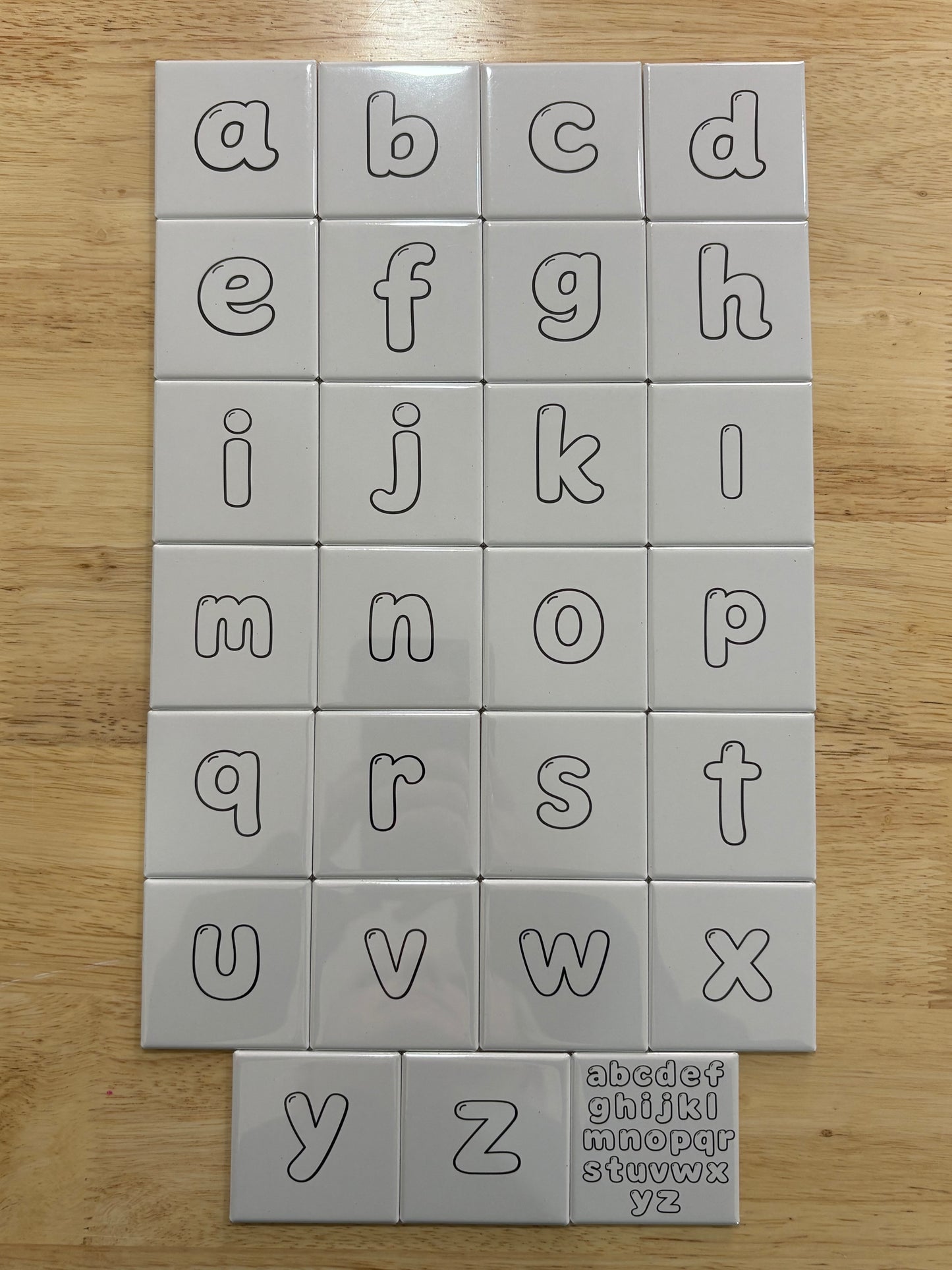 Lowercase Alphabet Dry Erase Set