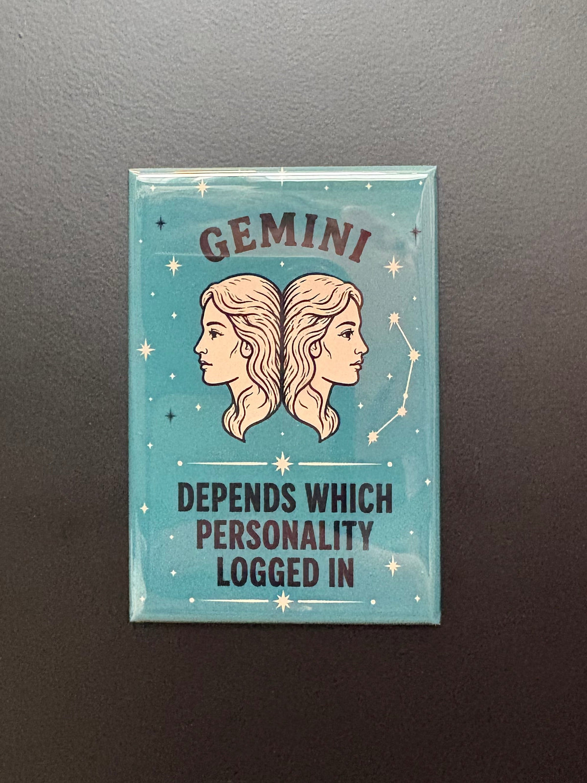 Gemini - Unhinged Zodiac Signs - 2"x3" Magnet