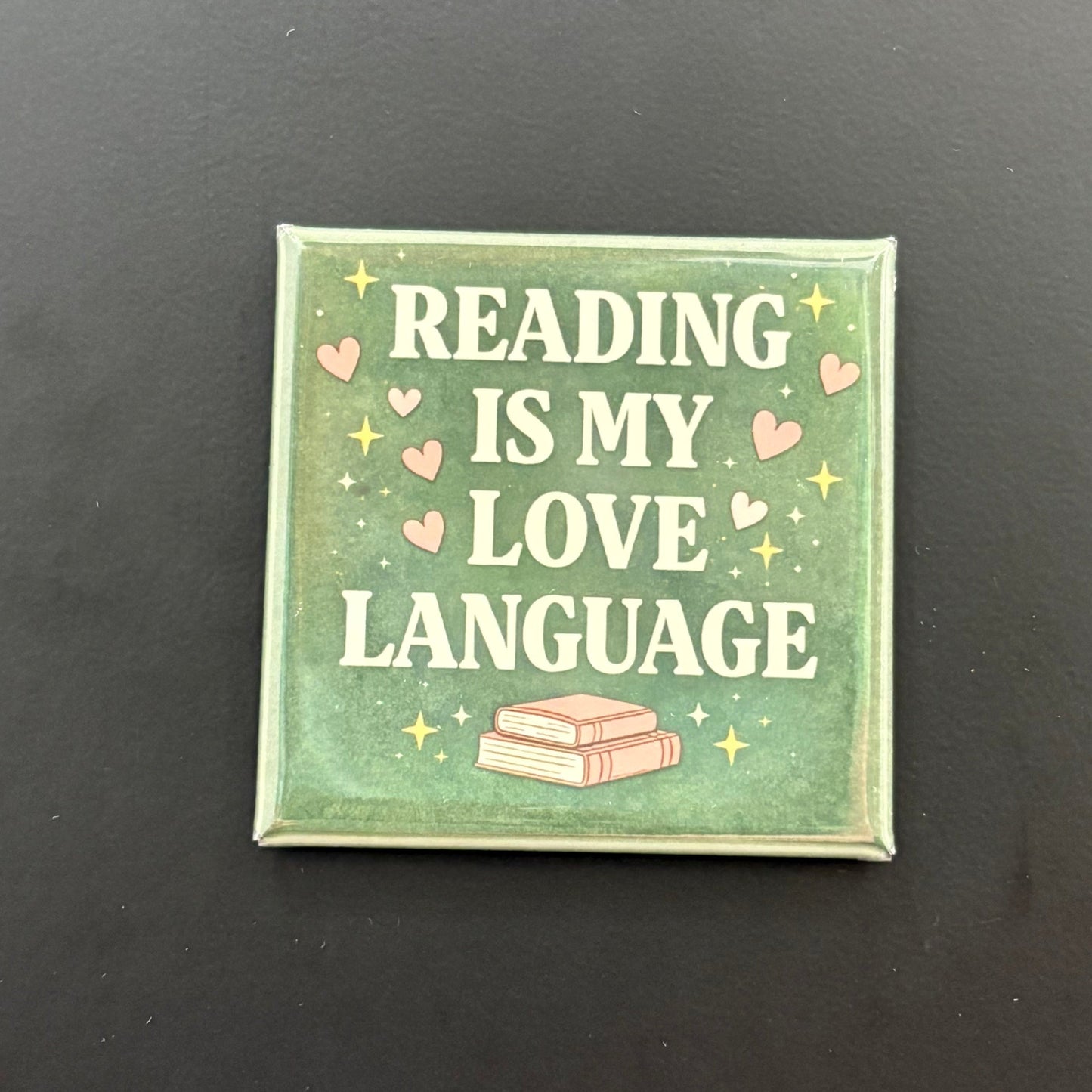 Reading Is My Love Language - Hobbies & Sports - 2"x2" Magnet