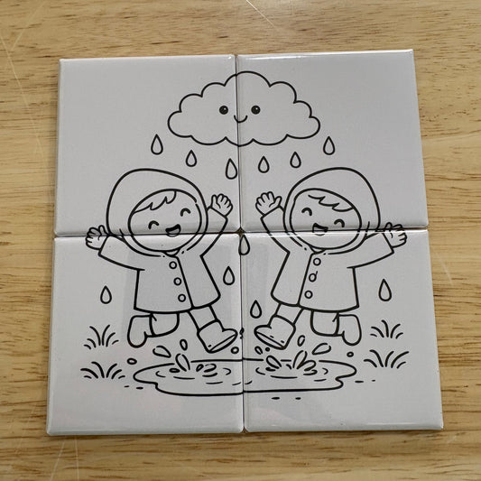 Rain Puddle - Dry Erase Puzzle