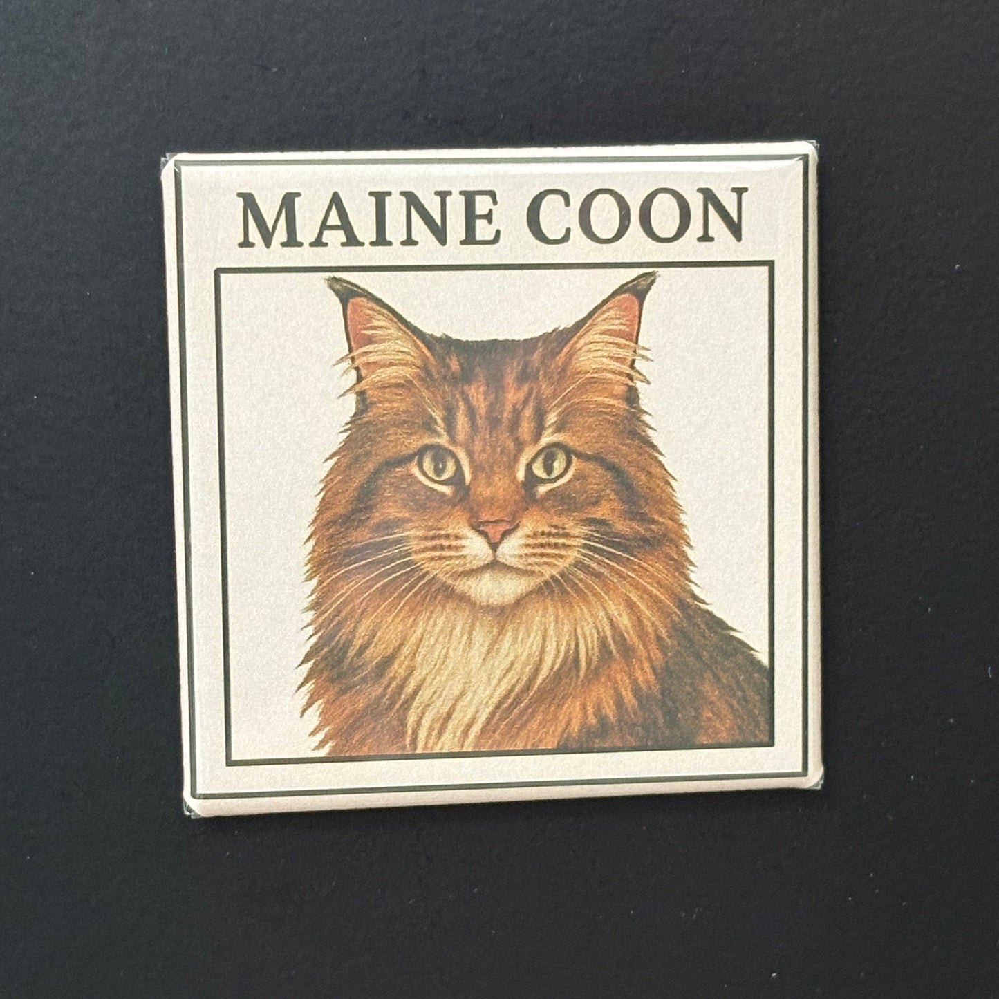 Maine Coon - Animals - 2"x2" Magnet