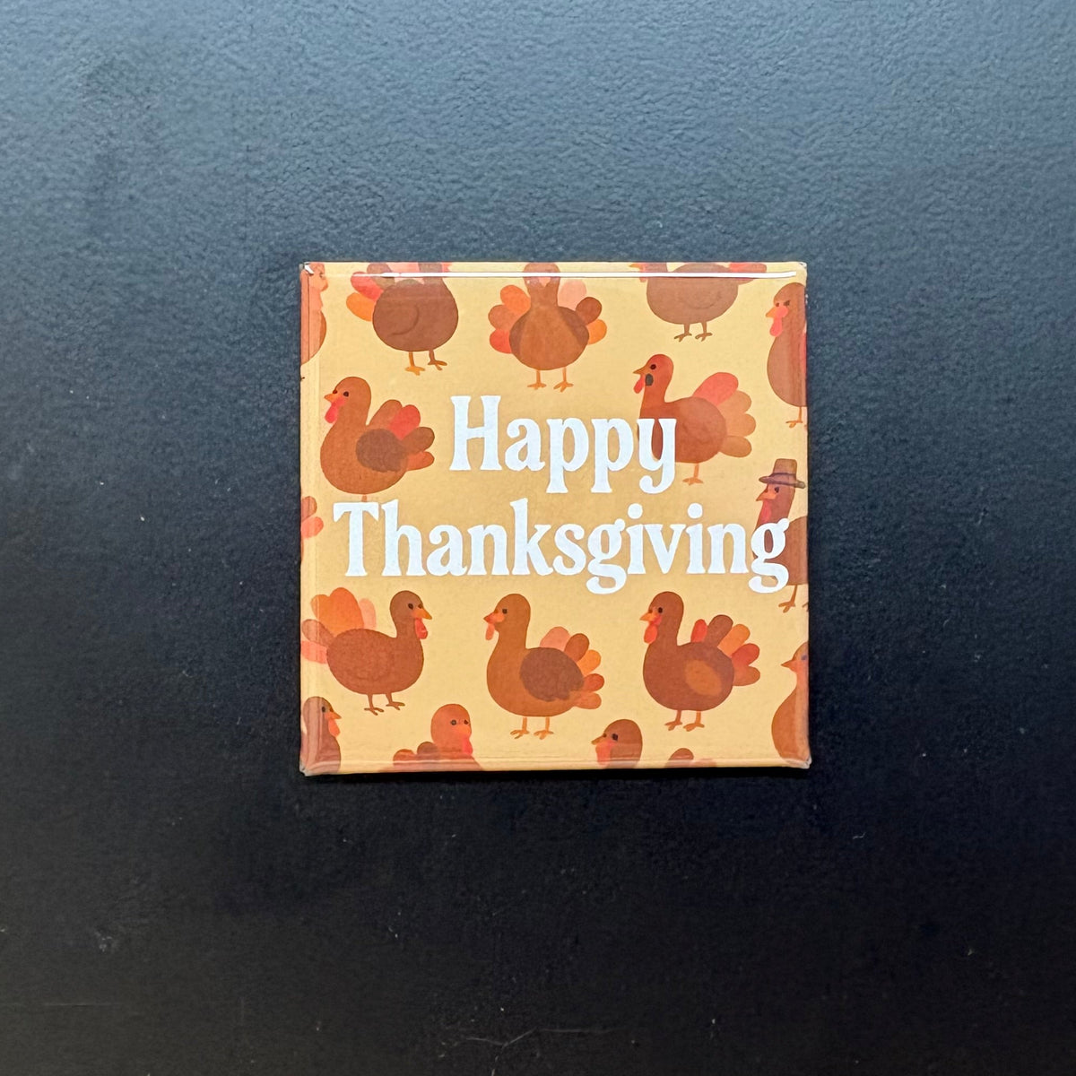 Happy Thanksgiving (Turkeys) - Halloween - 2"x2" Magnet