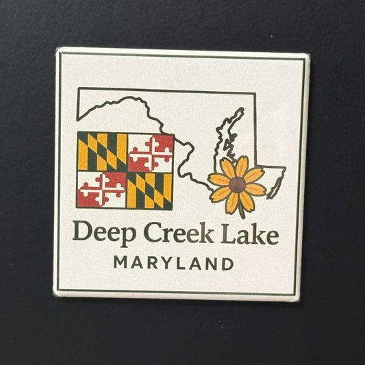 Deep Creek Lake - Maryland Pride - 2"x2" Magnet