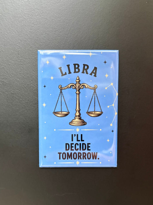 Libra - Unhinged Zodiac Signs - 2"x3" Magnet