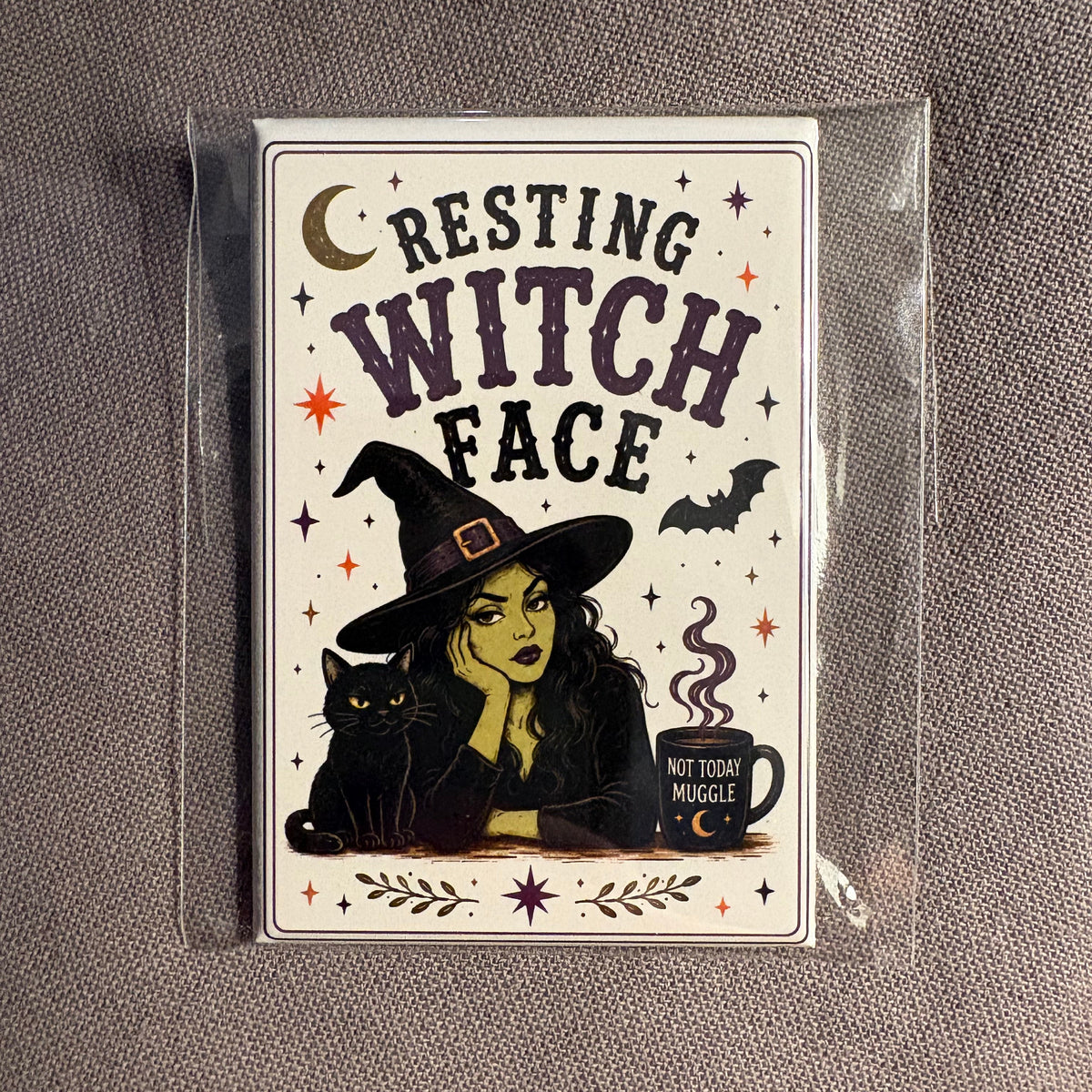 Resting Witch Face - Halloween - 2"x3" Magnet