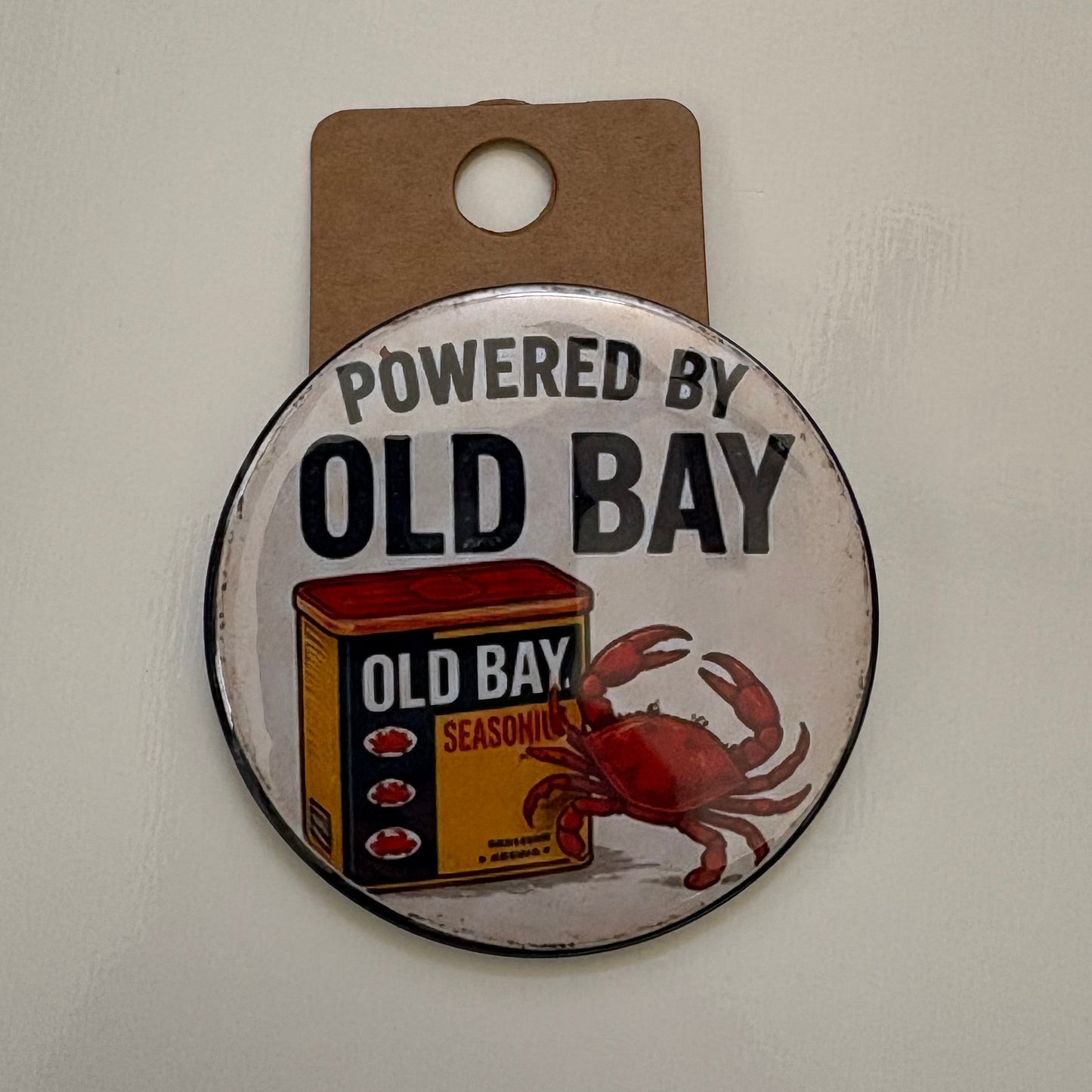 Powered By Old Bay - Maryland Pride - 2.5" Pin