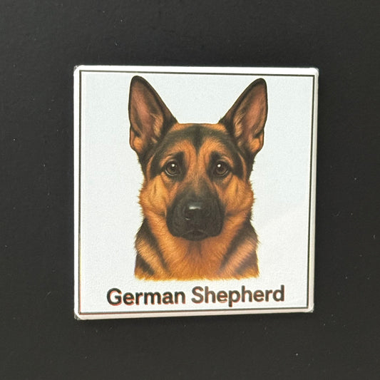 German Shepherd - Animals - 2"x2" Magnet