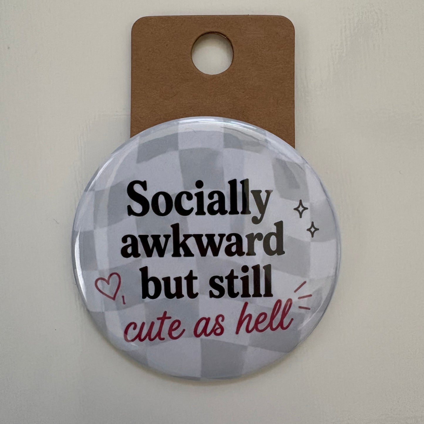 Socially Awkward - Adult Sarcasm - 2.5" Pin