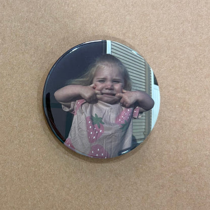 Custom Photo 3.5" Pin