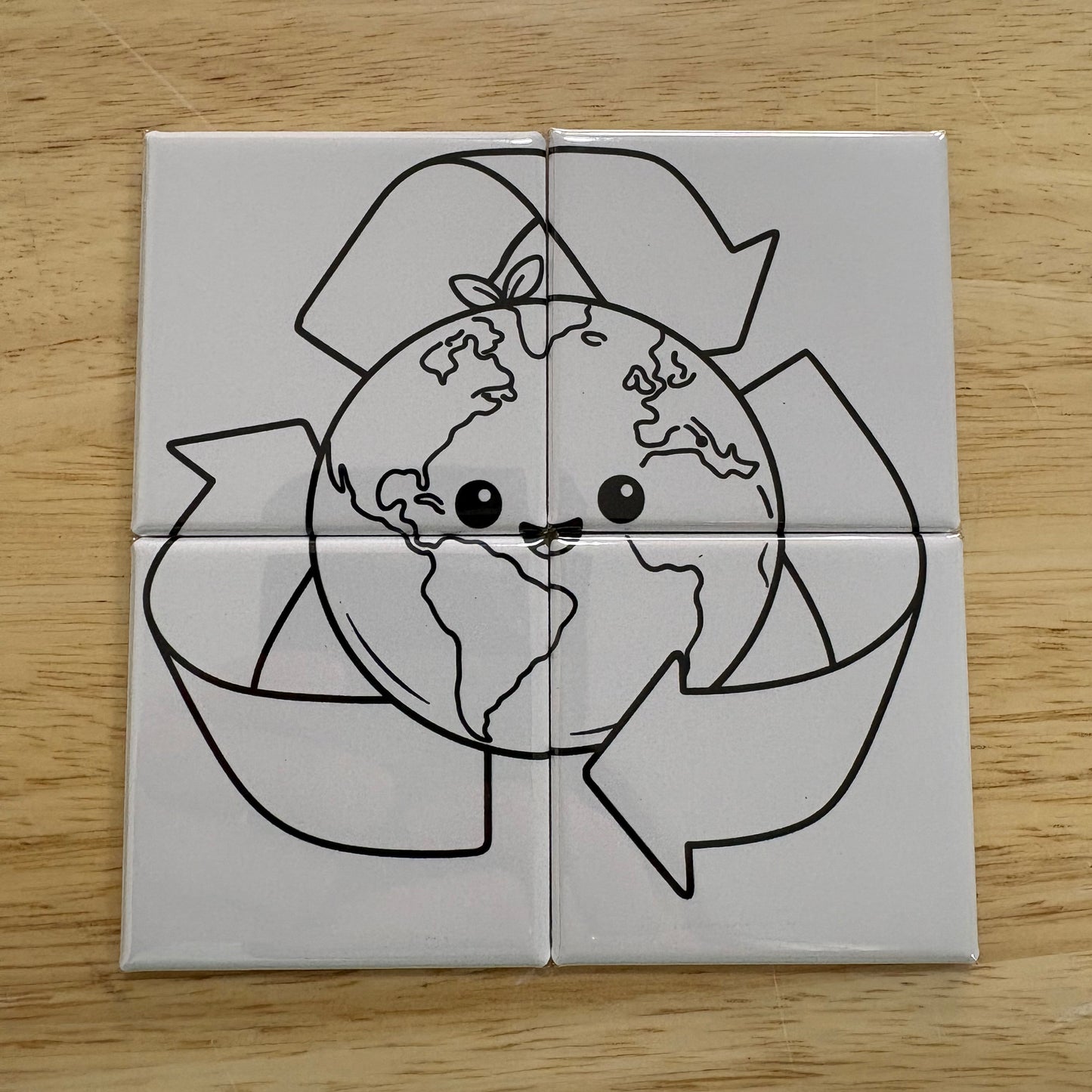 Recycle Earth - Dry Erase Puzzle