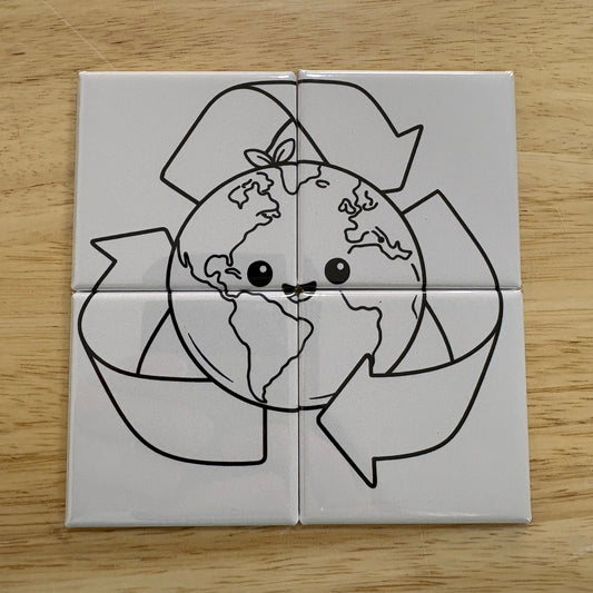 Recycle Earth - Dry Erase Puzzle