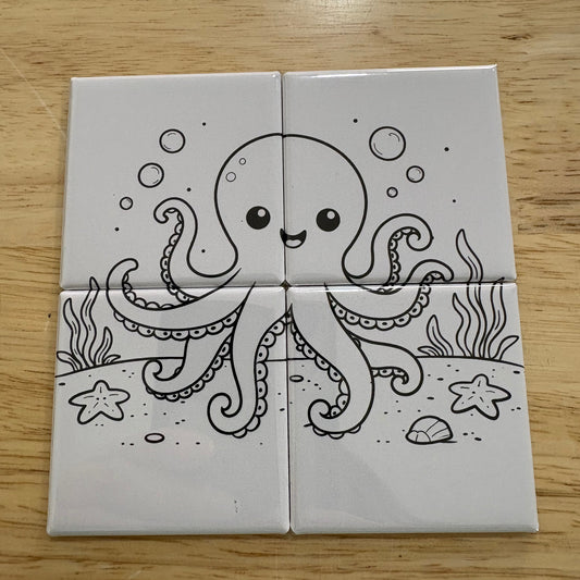 Octopus- Dry Erase Puzzle