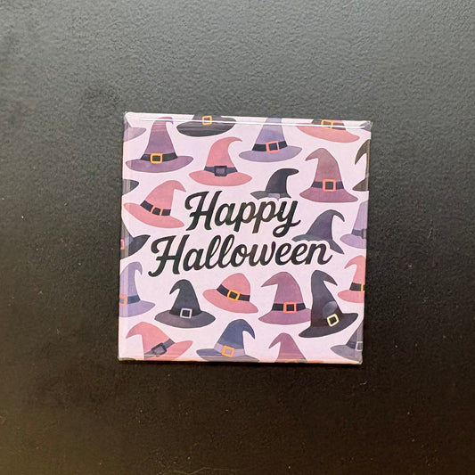Happy Halloween (Witch's Hat) - Halloween - 2"x2" Magnet