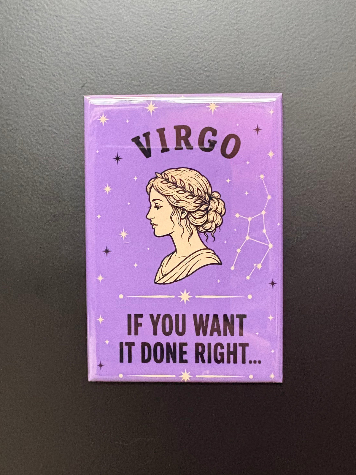 Virgo - Unhinged Zodiac Signs - 2"x3" Magnet