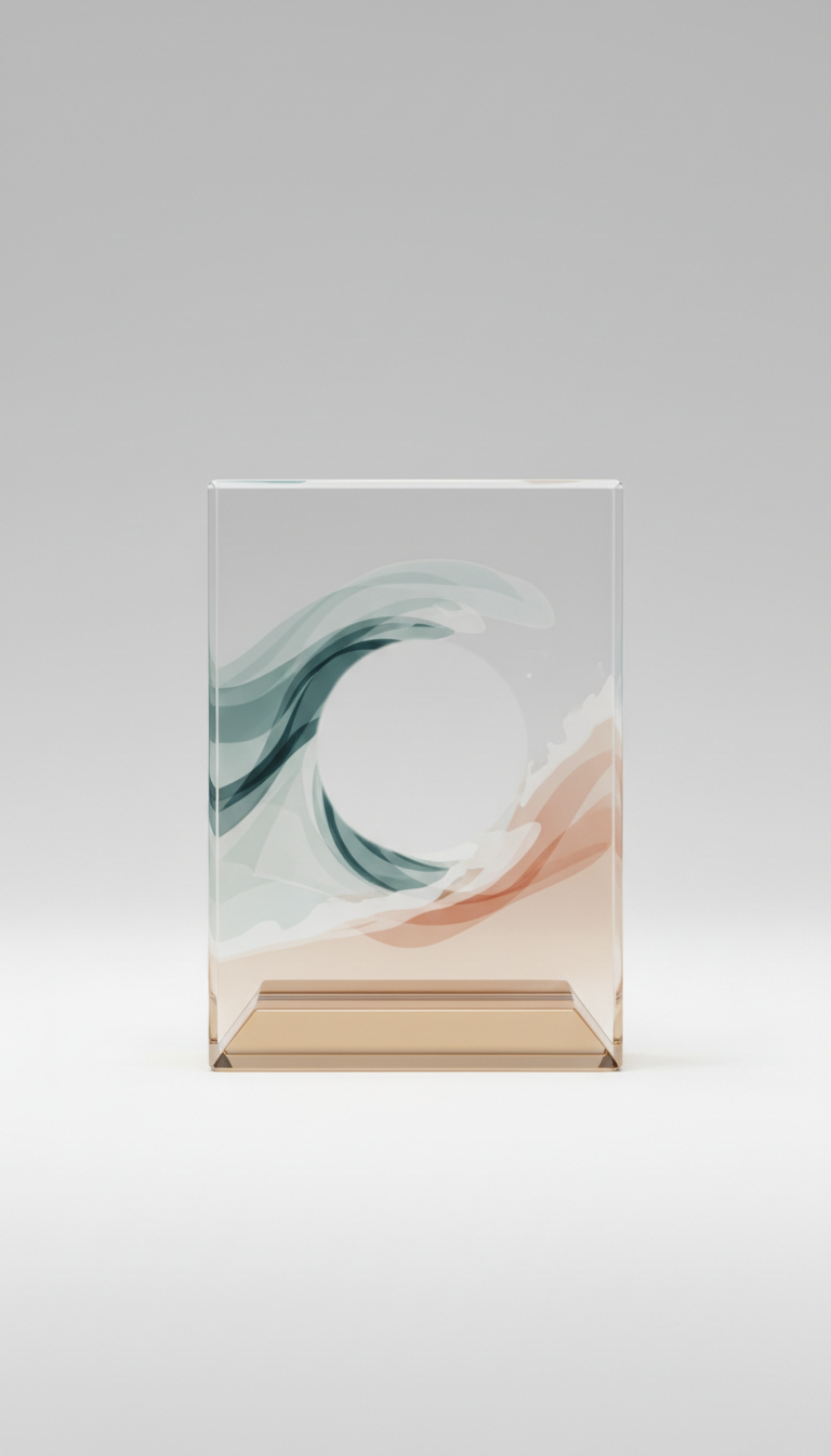 Premium Glass Keepsake Custom Etched