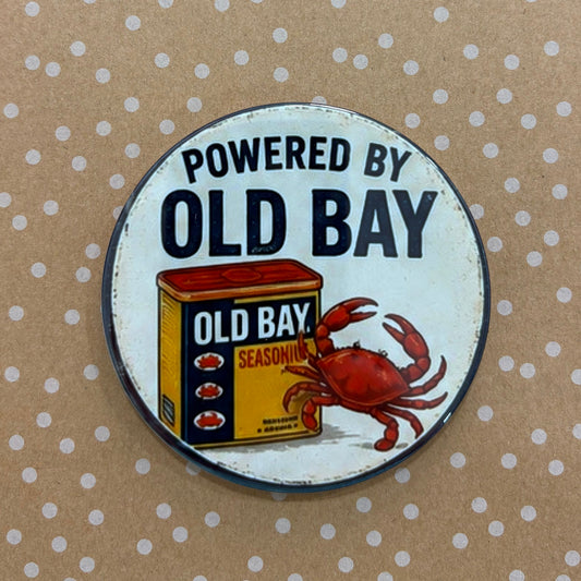 Powered by Old Bay - 3.5" Coaster