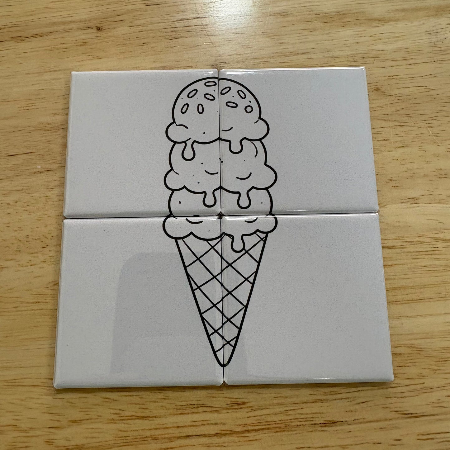 Ice Cream - Dry Erase Puzzle