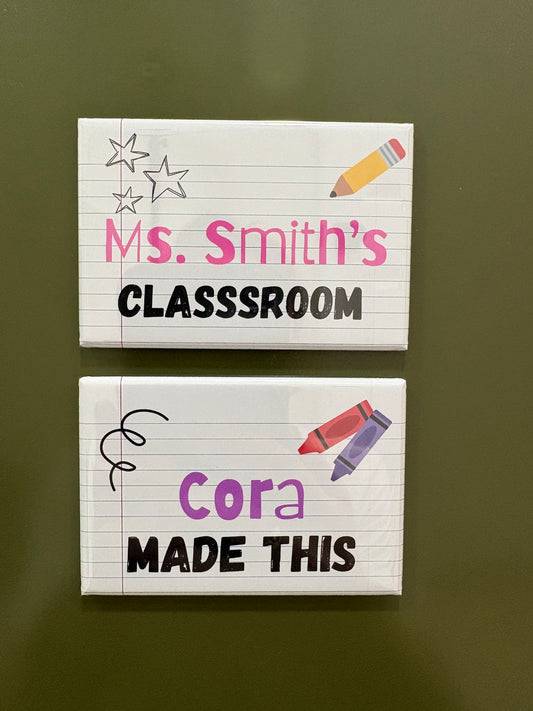 Back to School Custom Magnets