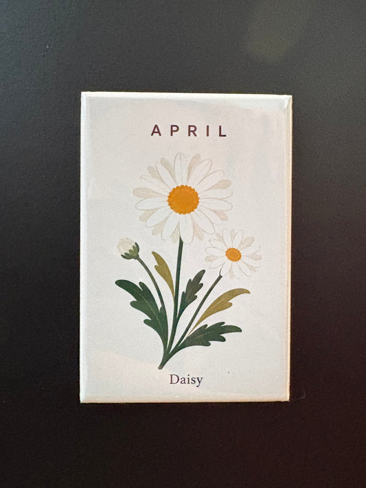 April - Birth Month Flowers - 2"x3" Magnet