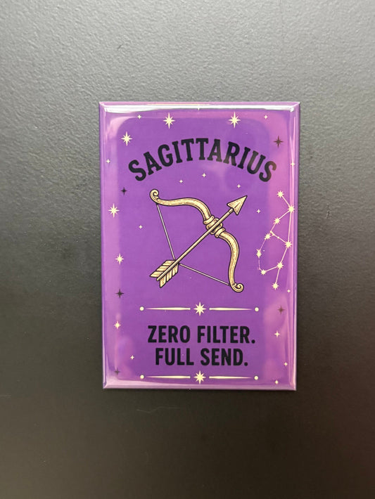 Sagittarius - Unhinged Zodiac Signs - 2"x3" Magnet