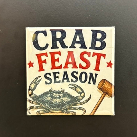Crab Feast Season - Maryland Pride - 2"x2" Magnet
