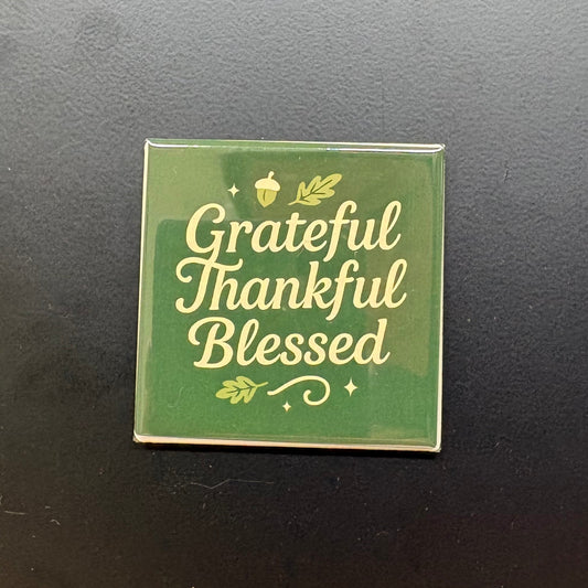 Grateful Thankful Blessed - Halloween - 2"x2" Magnet