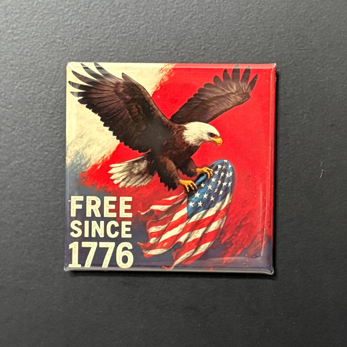 Free Since 1776 - Patriotic - 2"x2" Magnet
