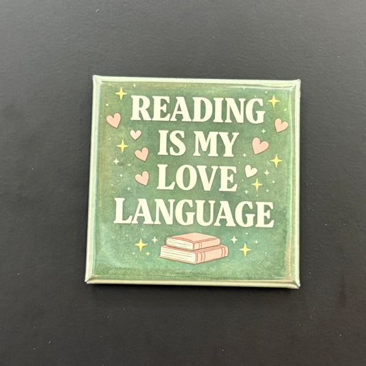 Reading Is My Love Language - Hobbies & Sports - 2"x2" Magnet