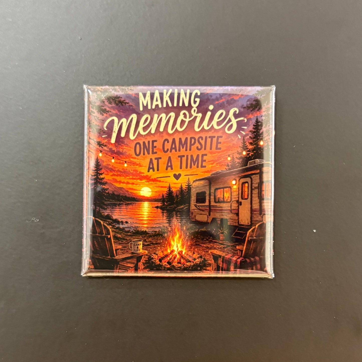 Campsite Memories - Hobbies & Sports - 2"x2" Magnet