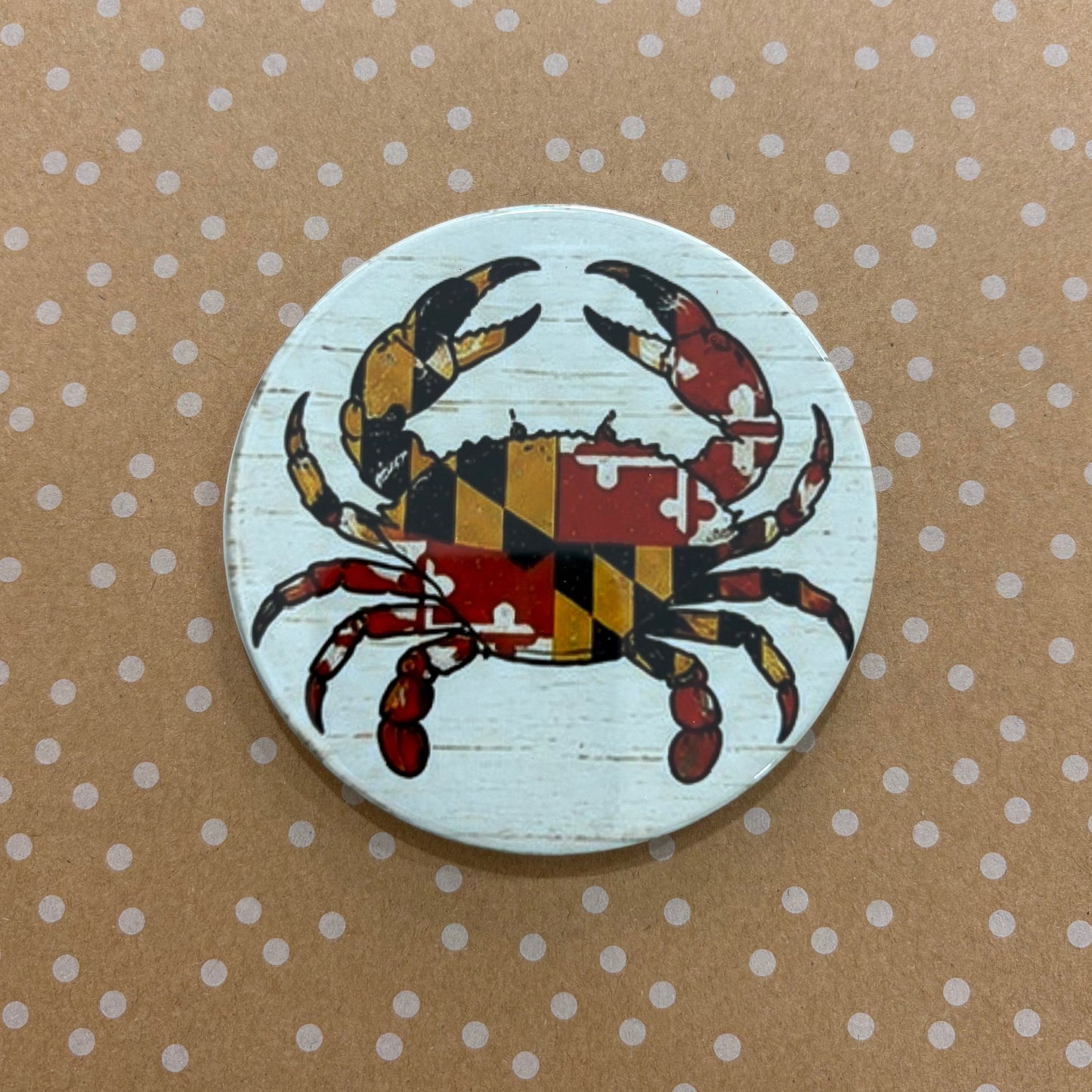 Maryland Flag Crab - 3.5" Coaster