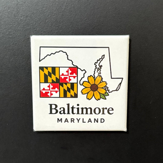 Baltimore - Maryland Pride - 2"x2" Magnet