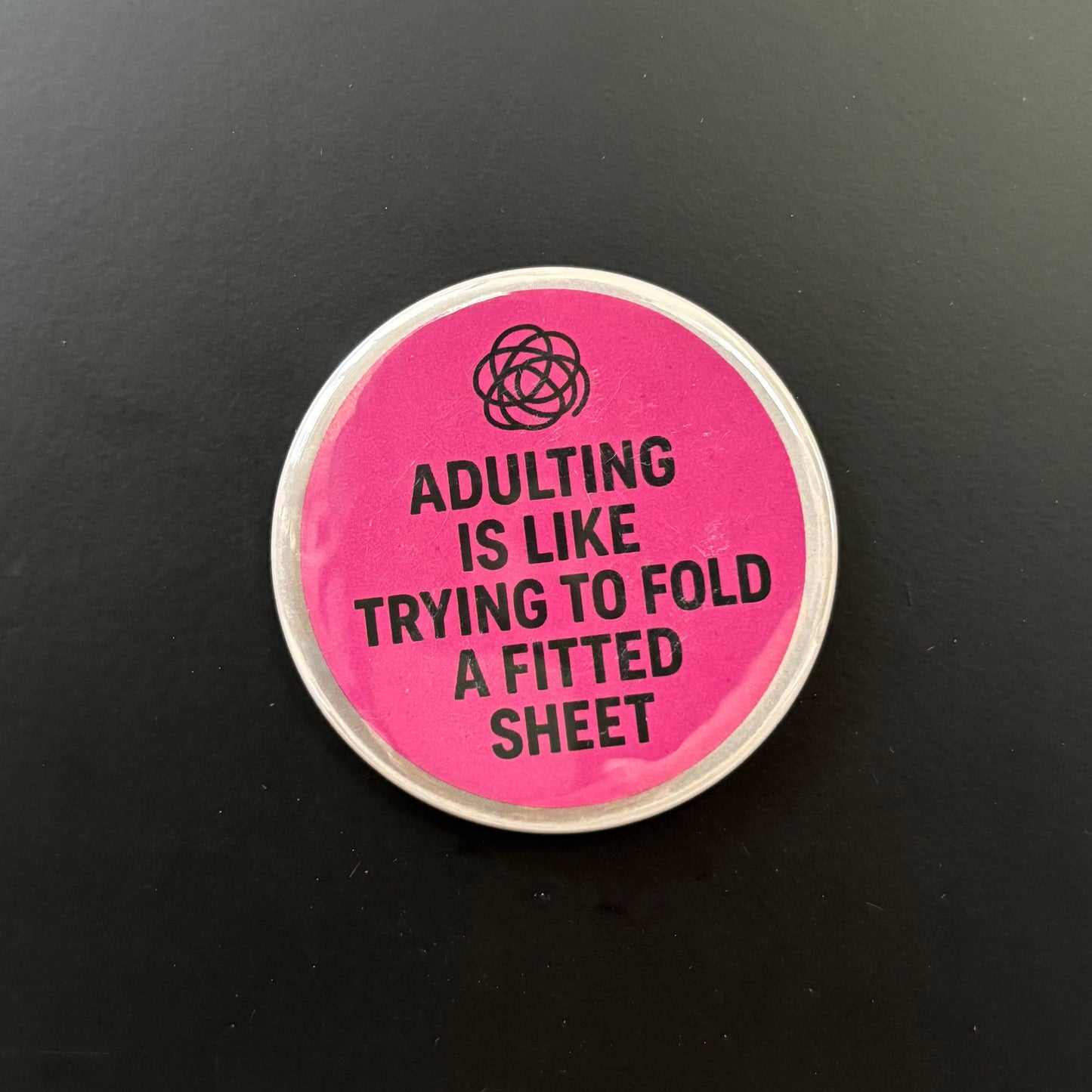 Like Folding a Fitted Sheet - Adult Sarcasm - 2.5" Magnet