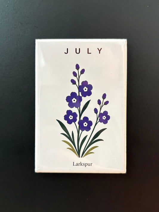 July - Birth Month Flowers - 2"x3" Magnet