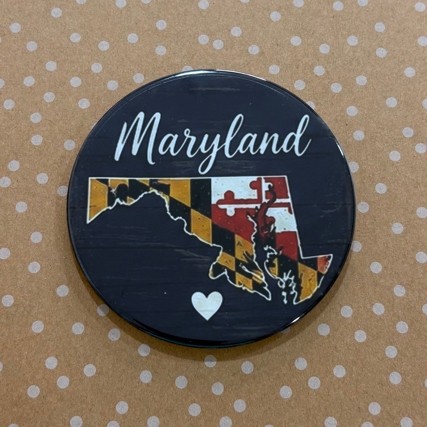 Maryland Flag State- 3.5" Coaster