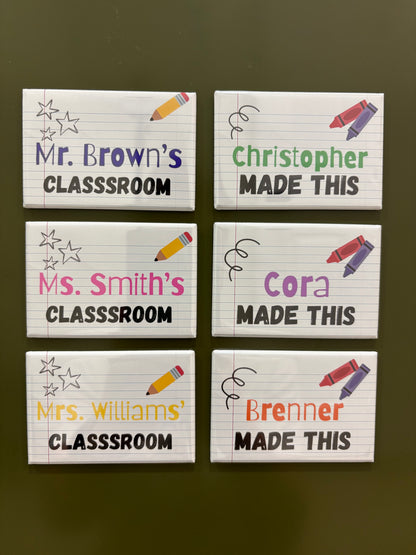 Back to School Custom Magnets